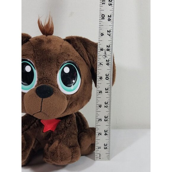 Little Tikes Rescue Tails Brown Puppy Dog Plush Stuffed Animal Blue Eyes 9" 2021 - Picture 11 of 11